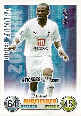 Sticker Didier Zokora - English Premier League 2007-2008. Match Attax n. 281 - Topps