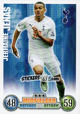 Sticker Jermaine Jenas - English Premier League 2007-2008. Match Attax n. 282 - Topps