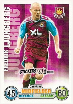 Sticker Fredrik Ljungberg - English Premier League 2007-2008. Match Attax n. 296 - Topps