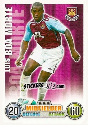Sticker Luis Boa Morte - English Premier League 2007-2008. Match Attax n. 298 - Topps