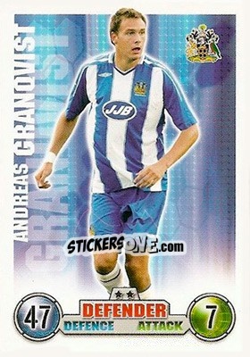 Sticker Andreas Granqvist - English Premier League 2007-2008. Match Attax n. 305 - Topps
