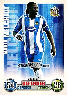 Sticker Mario Melchiot - English Premier League 2007-2008. Match Attax n. 307 - Topps