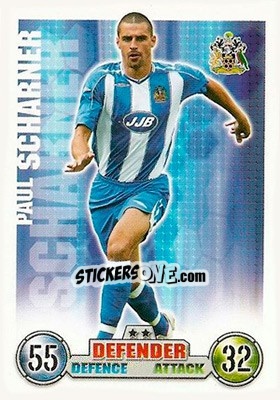 Sticker Paul Scharner - English Premier League 2007-2008. Match Attax n. 308 - Topps