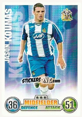 Sticker Jason Koumas - English Premier League 2007-2008. Match Attax - Topps