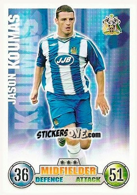 Figurina Jason Koumas - English Premier League 2007-2008. Match Attax - Topps