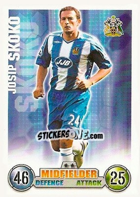 Sticker Josip Skoko - English Premier League 2007-2008. Match Attax n. 315 - Topps