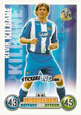 Cromo Kevin Kilbane - English Premier League 2007-2008. Match Attax n. 316 - Topps