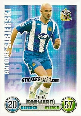 Cromo Antoine Sibierski - English Premier League 2007-2008. Match Attax n. 318 - Topps