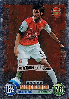 Sticker Francesc Fabregas - English Premier League 2007-2008. Match Attax n. 321 - Topps
