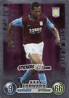 Sticker John Carew - English Premier League 2007-2008. Match Attax - Topps