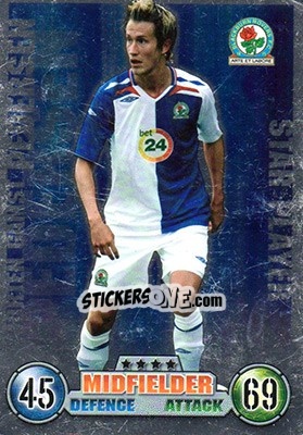 Figurina Morten Gamst Pedersen - English Premier League 2007-2008. Match Attax n. 327 - Topps