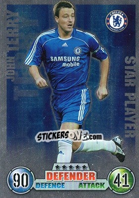 Figurina John Terry - English Premier League 2007-2008. Match Attax - Topps