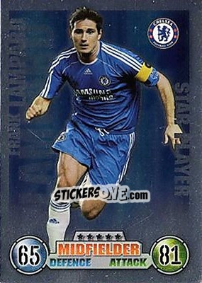 Sticker Frank Lampard - English Premier League 2007-2008. Match Attax - Topps