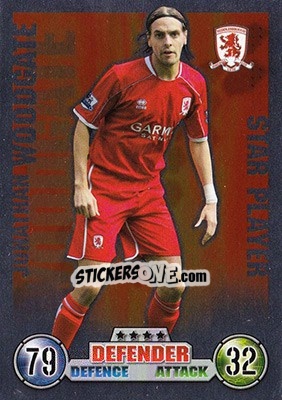 Sticker Jonathan Woodgate - English Premier League 2007-2008. Match Attax n. 345 - Topps