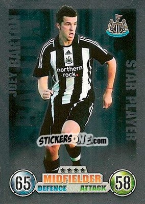 Sticker Joey Barton - English Premier League 2007-2008. Match Attax n. 347 - Topps