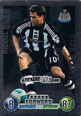 Sticker Michael Owen - English Premier League 2007-2008. Match Attax n. 348 - Topps
