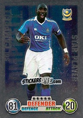 Cromo Sol Campbell - English Premier League 2007-2008. Match Attax - Topps