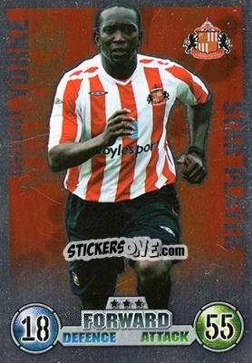Sticker Dwight Yorke - English Premier League 2007-2008. Match Attax - Topps