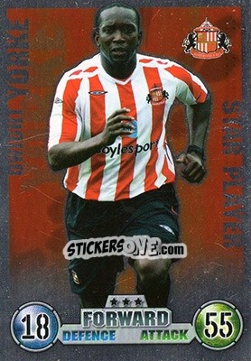 Sticker Dwight Yorke - English Premier League 2007-2008. Match Attax n. 354 - Topps