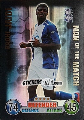 Sticker Radhi Jaidi - English Premier League 2007-2008. Match Attax n. 367 - Topps