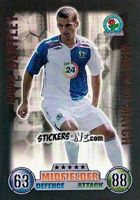 Sticker David Bentley - English Premier League 2007-2008. Match Attax n. 371 - Topps