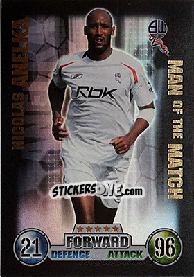 Sticker Nicolas Anelka - English Premier League 2007-2008. Match Attax n. 375 - Topps