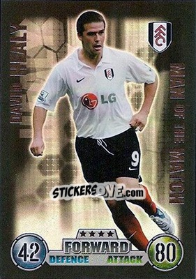 Sticker David Healy - English Premier League 2007-2008. Match Attax n. 386 - Topps