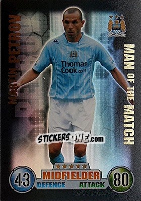 Sticker Martin Petrov - English Premier League 2007-2008. Match Attax - Topps