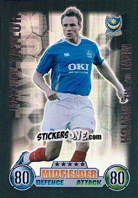 Sticker Matthew Taylor - English Premier League 2007-2008. Match Attax n. 404 - Topps