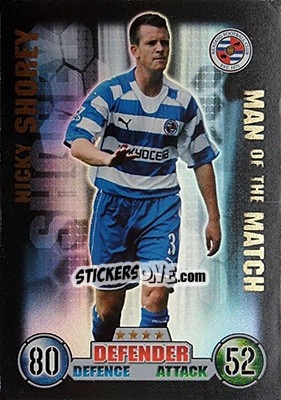 Sticker Nicky Shorey - English Premier League 2007-2008. Match Attax n. 406 - Topps