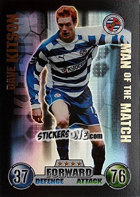 Sticker Dave Kitson - English Premier League 2007-2008. Match Attax n. 407 - Topps