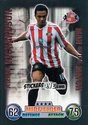 Sticker Kieran Richardson - English Premier League 2007-2008. Match Attax - Topps