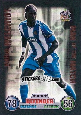 Sticker Mario Melchiot - English Premier League 2007-2008. Match Attax n. 418 - Topps