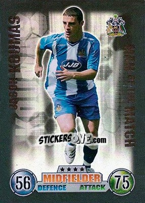 Cromo Jason Koumas - English Premier League 2007-2008. Match Attax - Topps