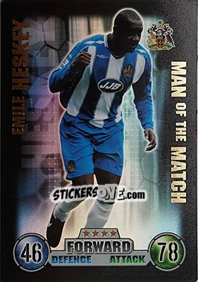 Sticker Emile Heskey - English Premier League 2007-2008. Match Attax n. 420 - Topps