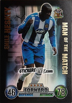 Sticker Emile Heskey - English Premier League 2007-2008. Match Attax - Topps