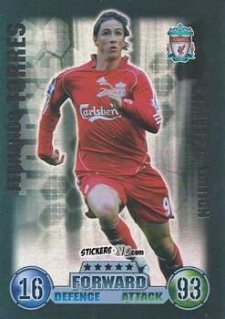 Cromo Fernando Torres - English Premier League 2007-2008. Match Attax n. LE6 - Topps