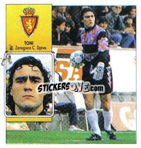 Cromo 14 Toni (Zaragoza - Liga Spagnola 1992-1993
 - Colecciones ESTE