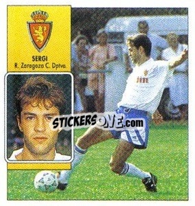Cromo 26 Sergi (Zaragoza, gente detrás) - Liga Spagnola 1992-1993
 - Colecciones ESTE