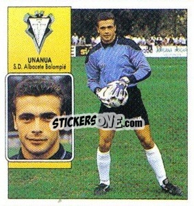 Sticker 32 Unanua (Albacete) - Liga Spagnola 1992-1993
 - Colecciones ESTE