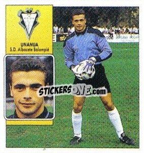 Sticker 32 Unanua (Albacete) - Liga Spagnola 1992-1993
 n. 449 - Colecciones ESTE