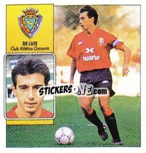 Sticker De Luis - Liga Spagnola 1992-1993
 n. 252 - Colecciones ESTE