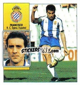 Sticker Francisco - Liga Spagnola 1992-1993
 - Colecciones ESTE