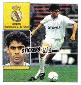Sticker Hierro - Liga Spagnola 1992-1993
 - Colecciones ESTE