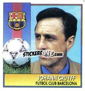 Sticker Johann Cruyff (Entrenador) - Liga Spagnola 1992-1993
 - Colecciones ESTE
