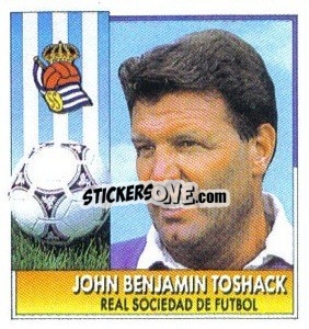 Sticker John Benjamin Toshack (Entrenador) - Liga Spagnola 1992-1993
 - Colecciones ESTE