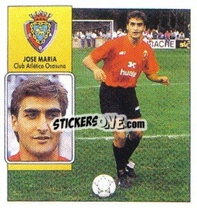 Sticker Jose Maria - Liga Spagnola 1992-1993
 n. 259 - Colecciones ESTE