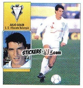Sticker Julio Soler - Liga Spagnola 1992-1993
 - Colecciones ESTE