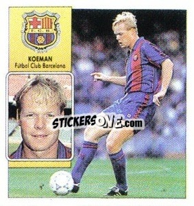 Sticker Koeman - Liga Spagnola 1992-1993
 n. 24 - Colecciones ESTE