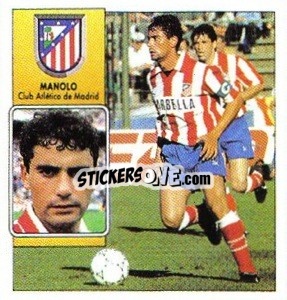 Sticker Manolo - Liga Spagnola 1992-1993
 - Colecciones ESTE